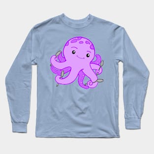 Spoonie Octopus (Purple) Long Sleeve T-Shirt